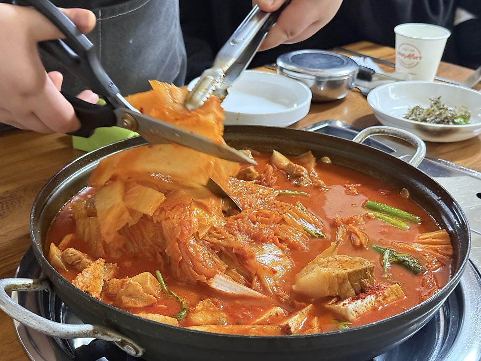 Well-fermented aged kimchi in the stew