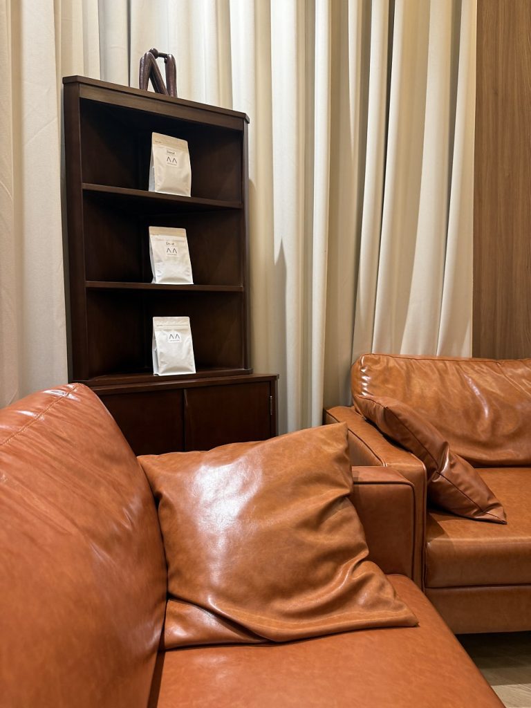 Leather sofa seating