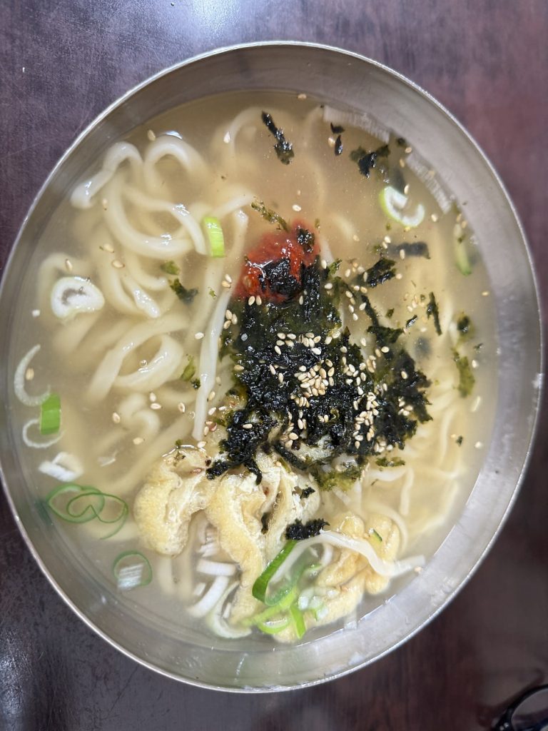 Bowl of handmade knife-cut noodles