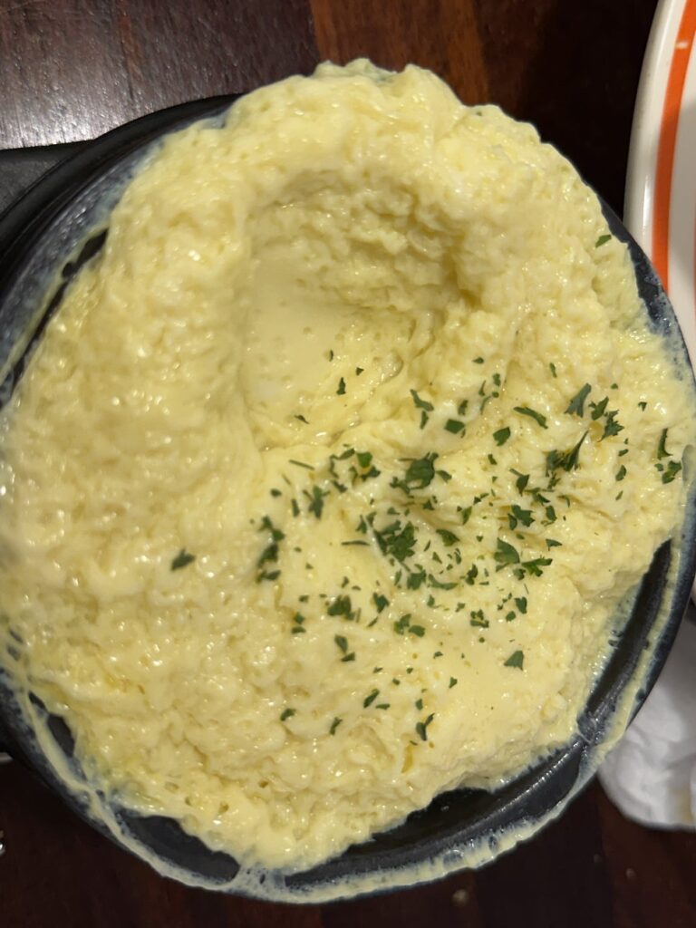 Fluffy Korean steamed egg in a stone pot