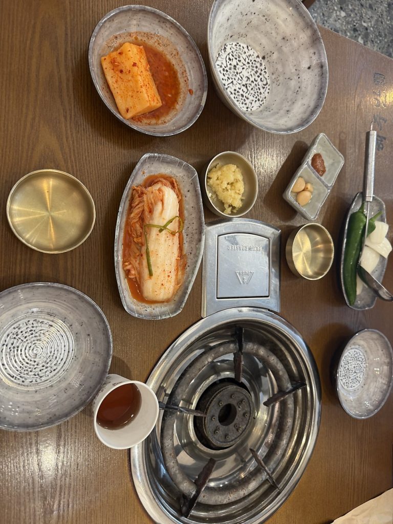 Side dishes served at the table