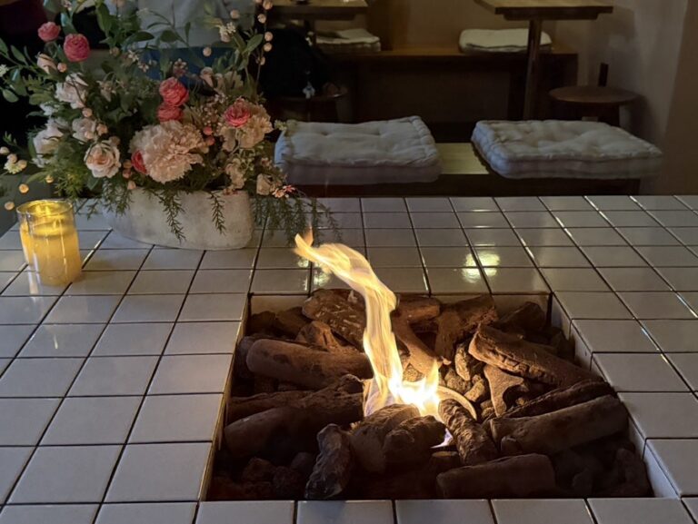 Mercer bis Café, Yeonnam: Fire-Pit Terrace Café with Fluffy Tokyo Chiffon Cake