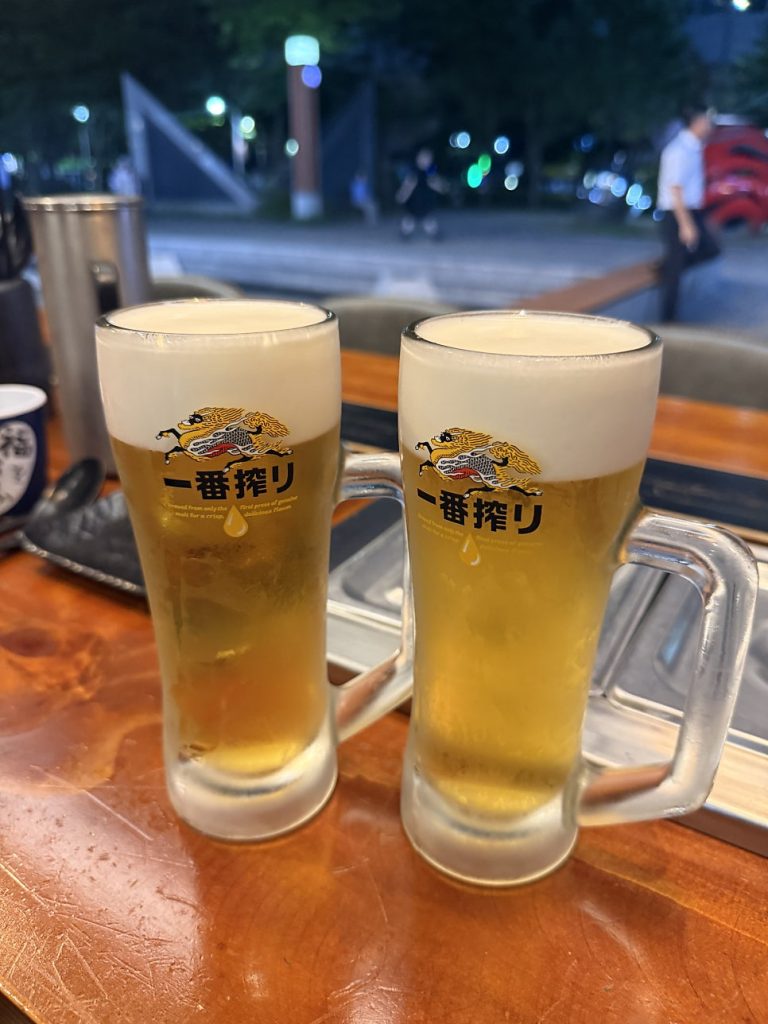 Kirin and Terra draft beers