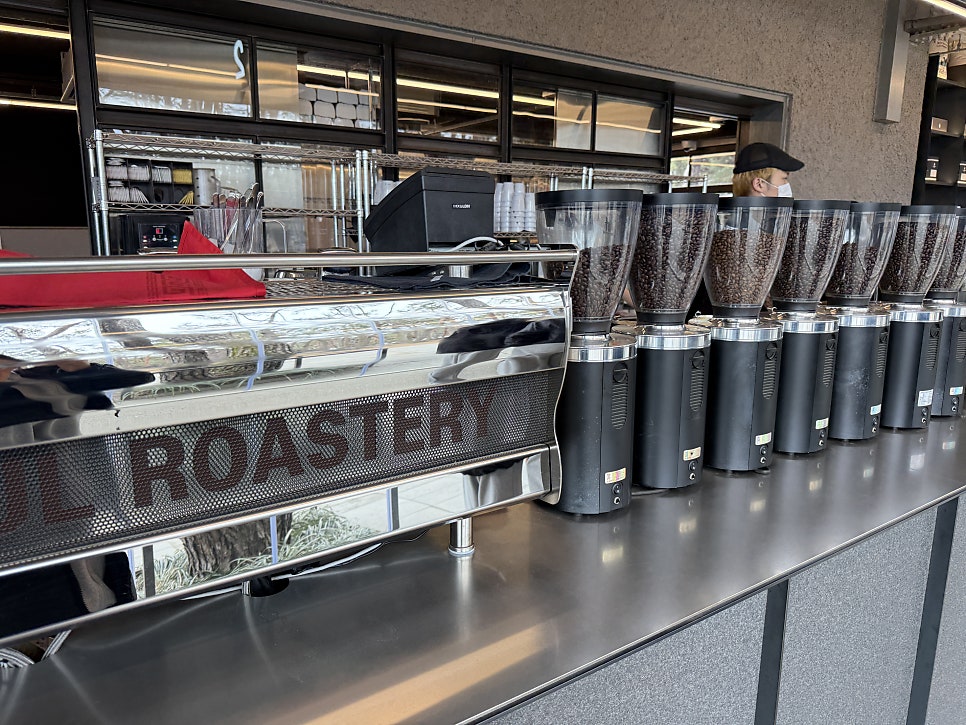 Coffee roaster inside Soul Roastery
