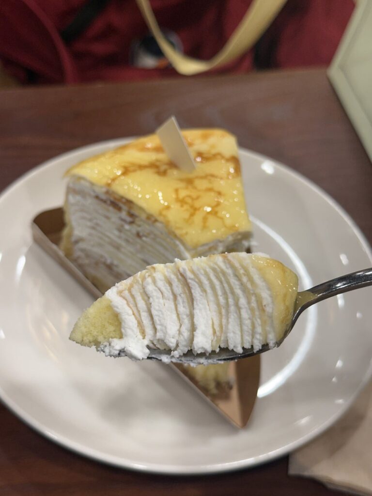Spoonful of Sungsimdang crêpe cake